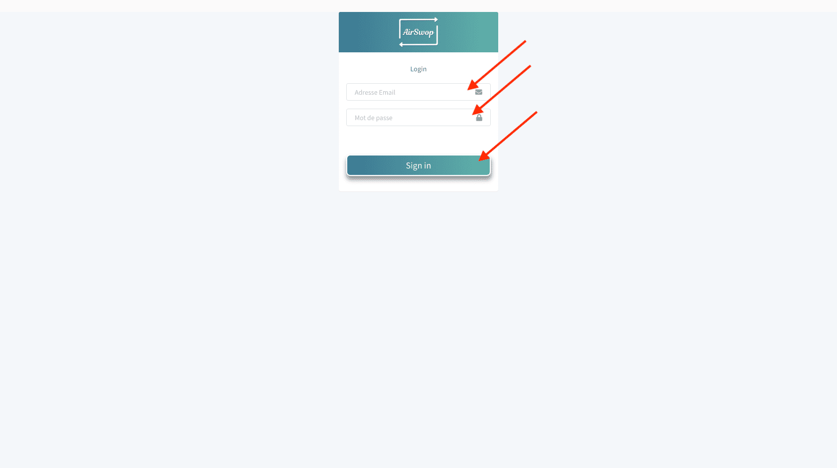 acces to your Back office